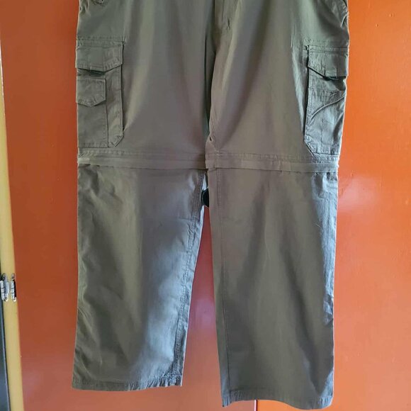NEW Men's Cargo Convertible Pant (Green) - Picture 5 of 12
